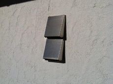 Fassadenabschluss außen Edelstahl